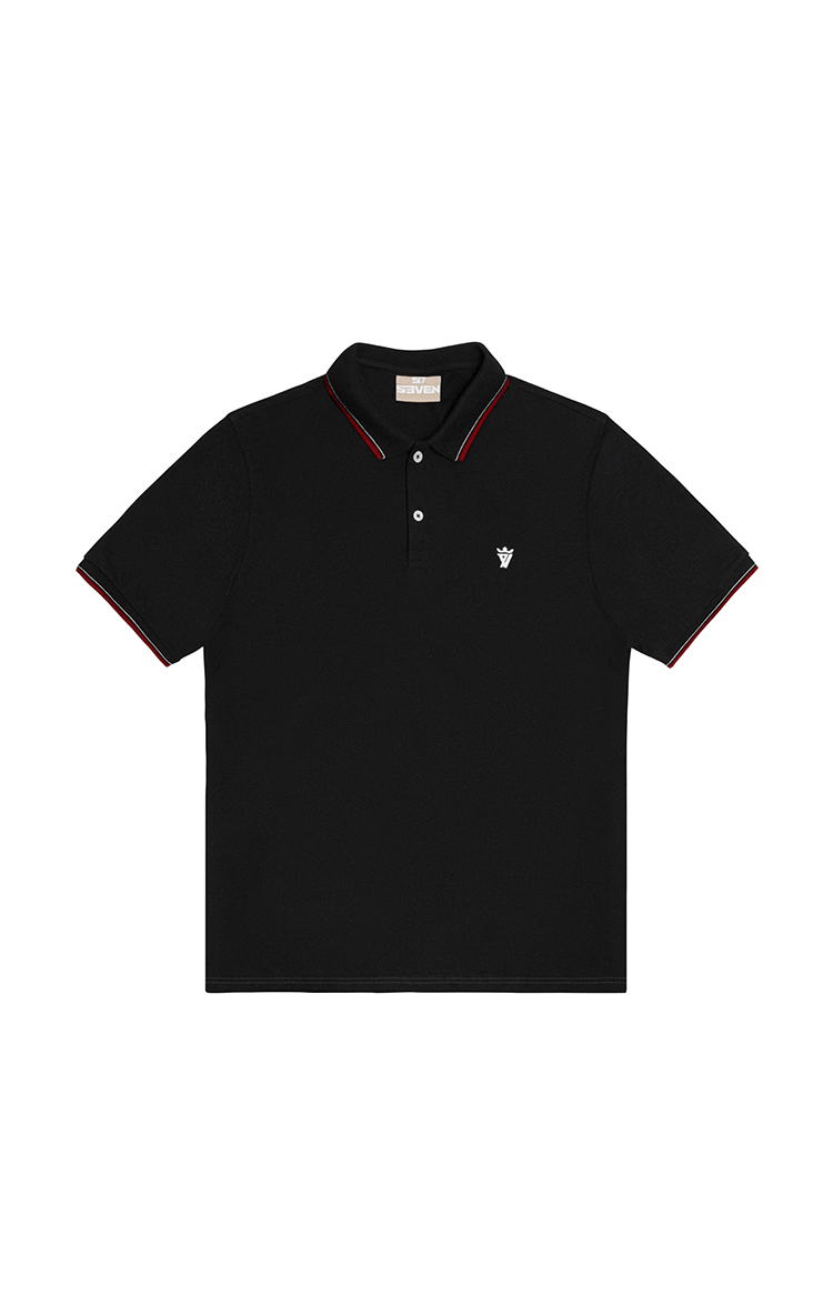 POLO LOGO GOLA LISTRADA