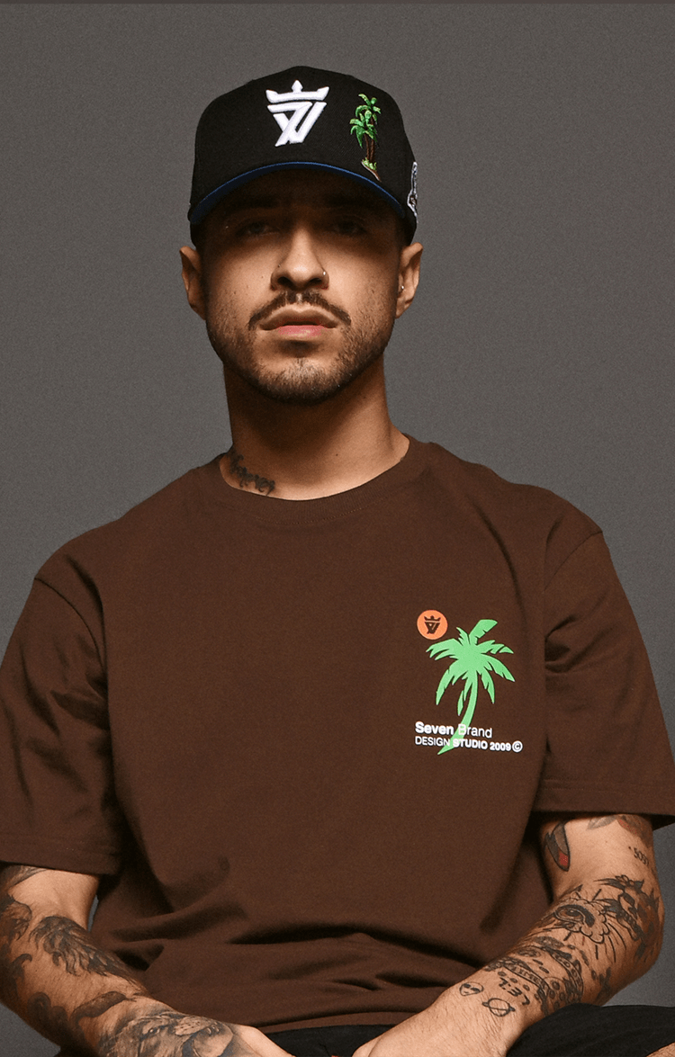 KIT Camiseta Venice Marrom + Boné Coqueiro city