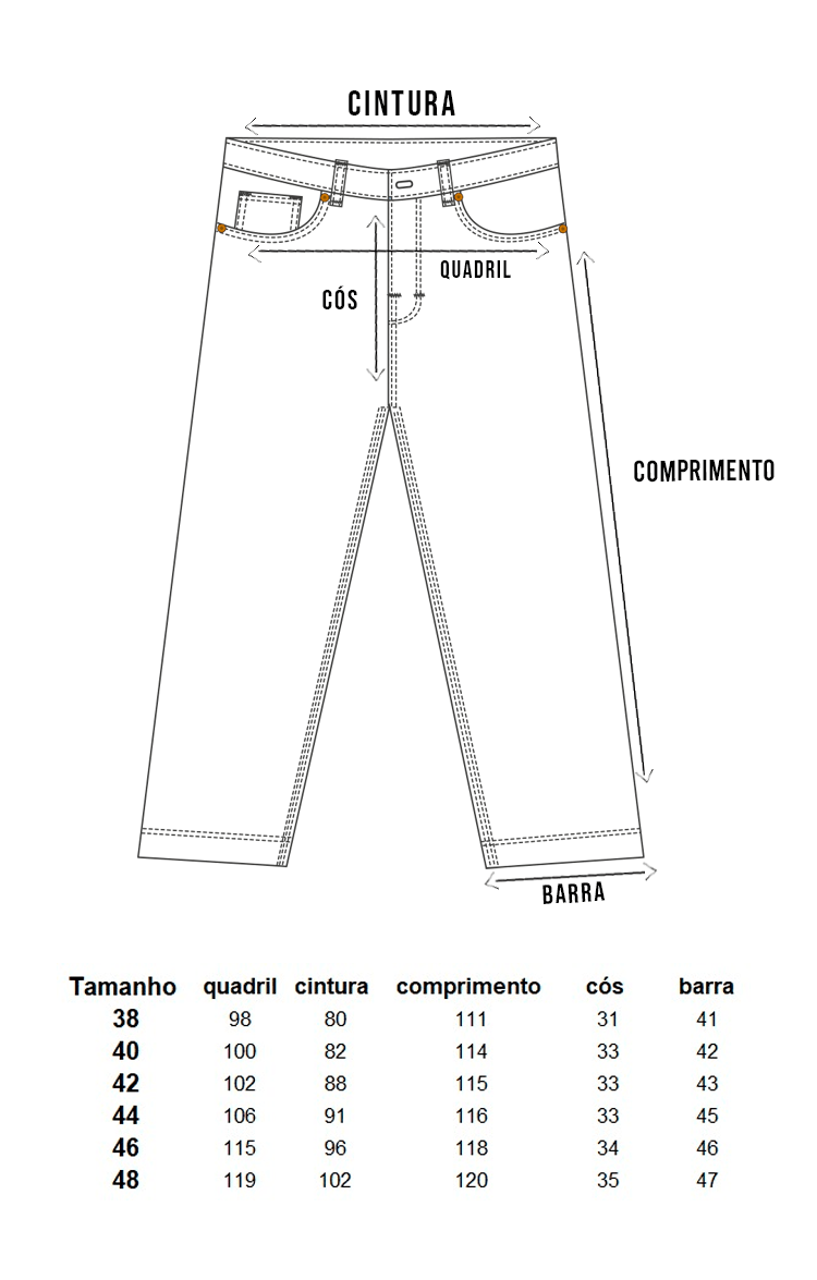 Calça Reta OLD 80 Preta - SEVEN BRAND STORE