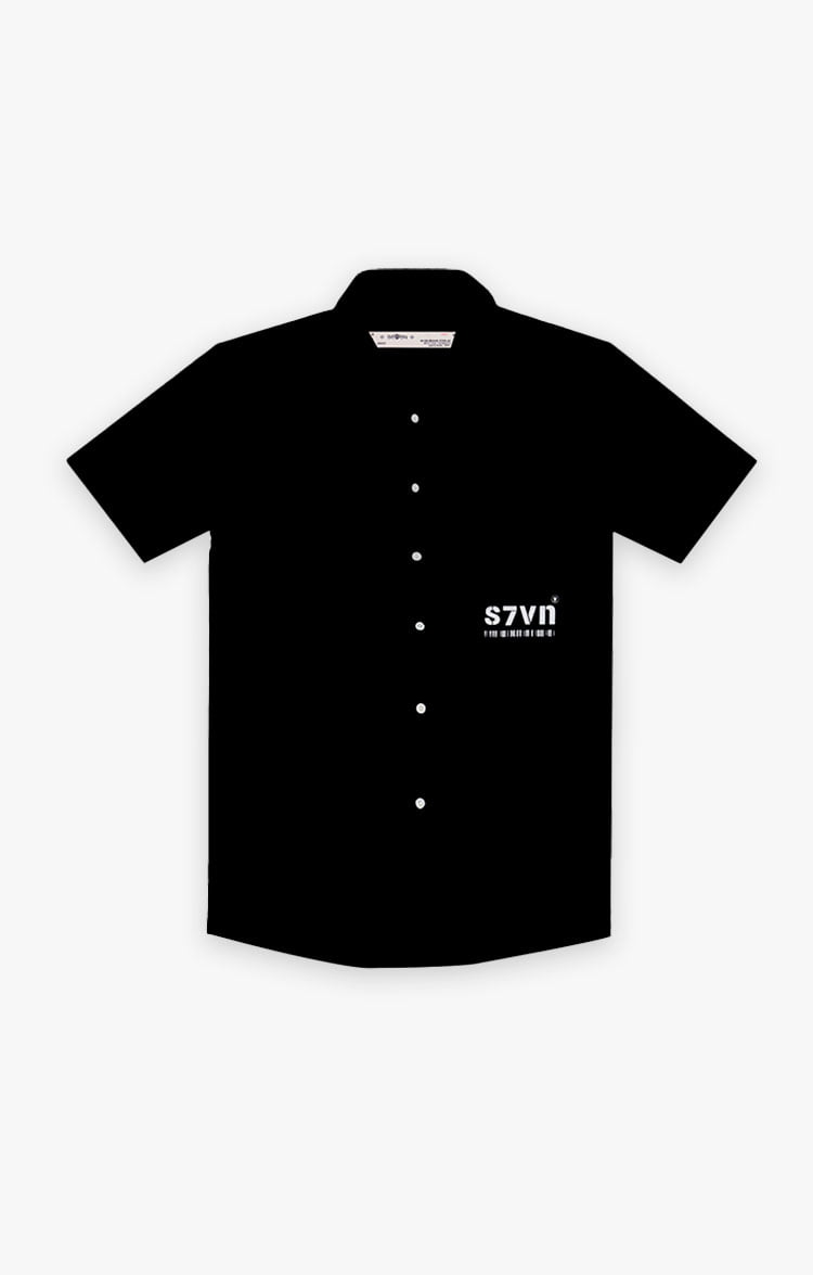 Camisa de botão S7VN preta