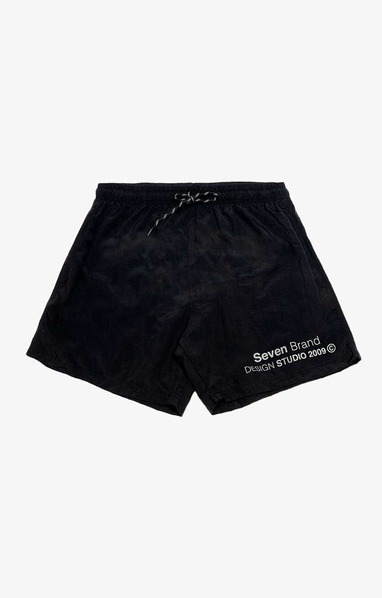 Shorts Basic Design Preto SEVEN BRAND STORE