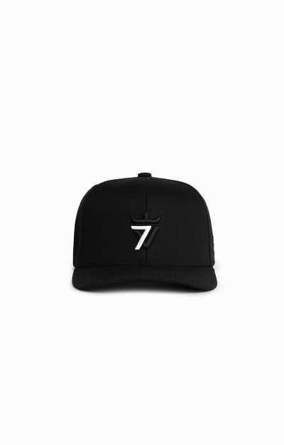 Boné Logo Preto / 7 branco