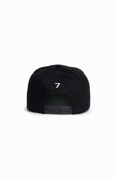 Boné Logo Preto / 7 branco