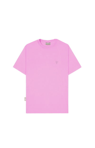 CAMISETA BÁSICA LOGO ROSA