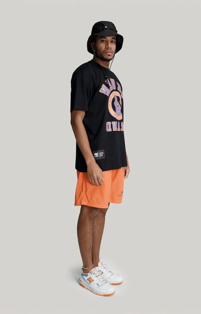 Kit Bucket + Camiseta Basket + Shorts Laranja