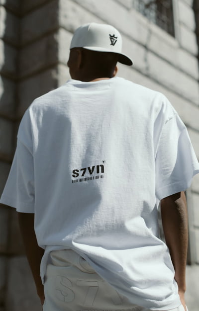 Camiseta S7VN Oversized branco