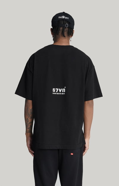 Camiseta S7VN Oversized PRETA